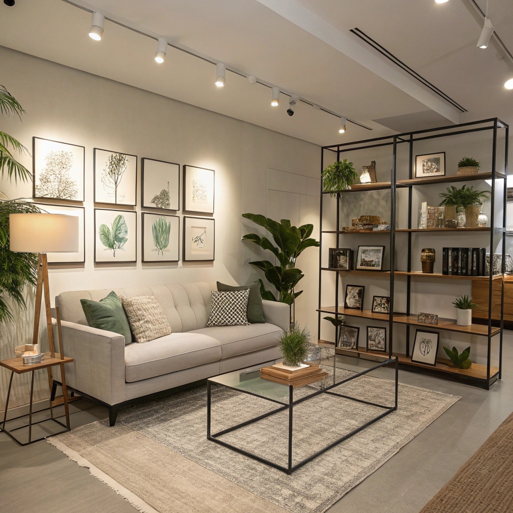 Interior detail in decorative concept